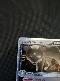 Pokemon Rocket's Persian ex 116/115 Secret Rare Holo EX LP - Image 3
