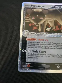 Pokemon Rocket's Persian ex 116/115 Secret Rare Holo EX LP - Image 4