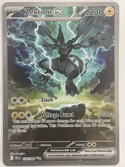 Pokemon Zekrom ex Black Bolt 166/086 Special Illustration Rare TCG - Image 1