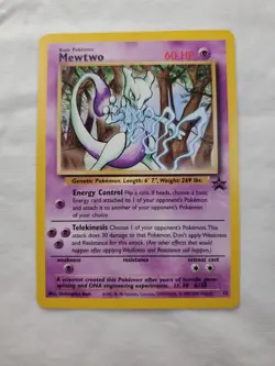 Mewtwo Black Star Promo #12 Vintage Pokemon 2000 LP - Image 1