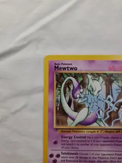 Mewtwo Black Star Promo #12 Vintage Pokemon 2000 LP - Image 4