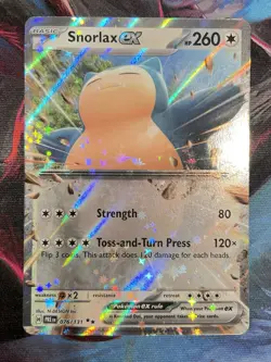 Snorlax ex 076/131 Sv: Prismatic Evolutions Full Art Holo 260 HP Eng - Image 1
