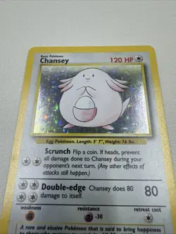 1999 Pokemon Base Set Chansey Unlimited #3/102 Holo - Image 2