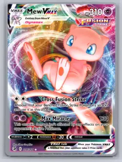 Mew VMAX 114/264 Holo VMAX Rare Fusion Strike Pokemon Near Mint - Image 1
