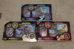 Pokemon Eeveelution Vmax Premium Collection Vaporeon Flareon Jolteon Set of 3 - Image 1