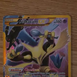 Pokemon TCG Alakazam EX 125/124 Fates Collide Secret Rare Holo Basic 160HP EN - Image 1