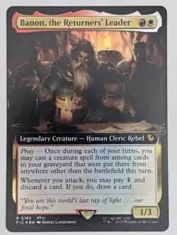 (Foil) Banon, the Returners' Leader (Extended Art) (0165) Commander: FINAL FANTA - Image 1