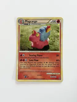 Pokemon TCG Magcargo Undaunted 6/90 Holo Rare Card LP Condition Yuka Morii - Image 1