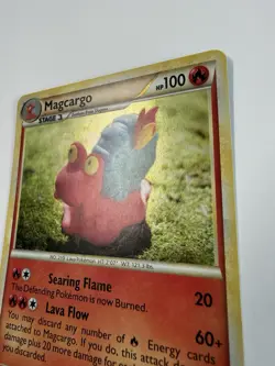 Pokemon TCG Magcargo Undaunted 6/90 Holo Rare Card LP Condition Yuka Morii - Image 2