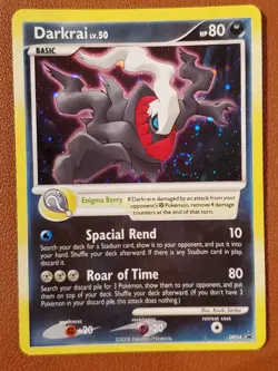 DARKRAI Black Star Promo Set COSMOS HOLO Foil Rare Card #DP24 SWIRL 2008 Pokemon - Image 1
