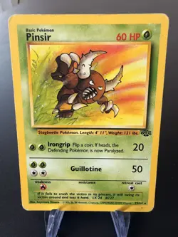 Pinsir 25/64 Jungle Set Vintage Pokemon Card 1999 Non-Holo Rare HP WOTC - Image 1