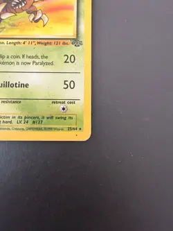 Pinsir 25/64 Jungle Set Vintage Pokemon Card 1999 Non-Holo Rare HP WOTC - Image 5