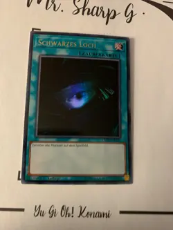 SCHWARZES LOCH - 1. AUFLAGE LEHD-DEB21 DE Yu Gi Oh! CARD ULTRA RARE HOLO KONAMI - Image 3