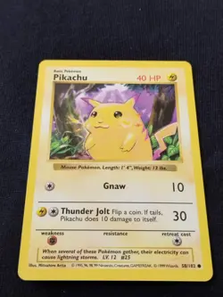 Pokemon Card Pikachu 58/102 Shadowless Yellow Cheeks Promo CD Japanese 1999 EX - Image 4