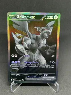 Zekrom ex 172/086 Special Illustration Rare Black Bolt Pokemon Card - Image 1