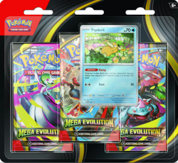Pokemon Mega Evolution 3-Pack Blister 3 Packs per Blister, 10 Cards per Pack, +1 - Image 2