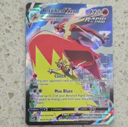 Blaziken VMAX TG15/TG30 Holo VMAX Rare Silver Tempest Trainer Gallery Pokemon NM - Image 2