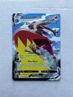 Blaziken VMAX TG15/TG30 Holo Rare VMAX Silver Tempest Trainer Gallery Pokemon NM - Image 1