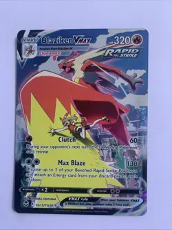 Pokemon TCG Blaziken VMAX TG15/TG30 Silver Tempest Trainer Gallery Mint - Image 1