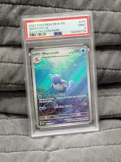 Pokemon Wartortle 171/165 Sv: Scarlet & Violet 151 Illustration Rare PSA 9 171 - Image 1