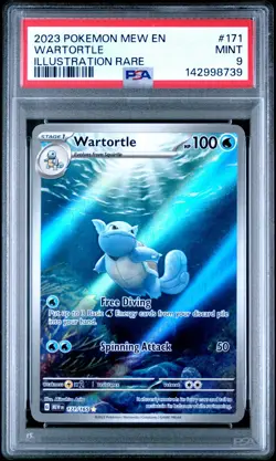 Pokemon Wartortle 171/165 Sv: Scarlet & Violet 151 Illustration Rare PSA 9 171 - Image 3