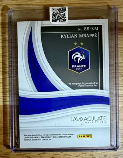 2023 Immaculate Collection - Kylian Mbappe France /49 - #SS-KM - Shadowbox ✍ - Image 2