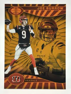 2024 Panini Illusions Joe Burrow Trophy Collection Orange - Image 1