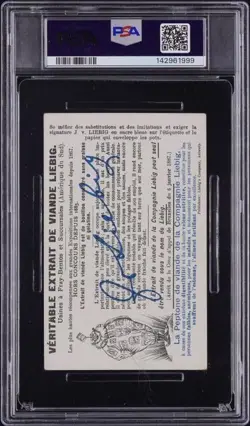 1898 Leonardo Da Vinci Rookie Card Liebig French PSA 3 Before Stollwerck - Image 2