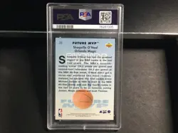 1992 Upper Deck MVP Hologram #35 Shaquille O’Neal Rookie Card PSA 8 NM-Mint - Image 2