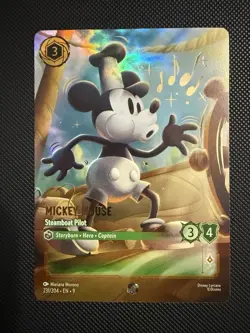 Disney Lorcana TCG Mickey Mouse Steamboat Pilot Enchanted Fabled 231/204 - Image 1