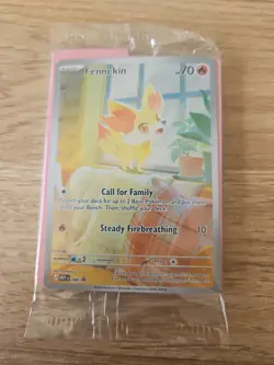 Pokemon Fennekin MEP 080 - Black Star Promo Sealed ME04: Chaos Rising ETB Promo - Image 1