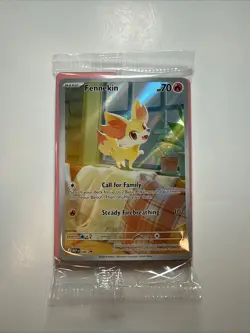Pokemon Fennekin 080 - Black Star PROMO Sealed IN HAND Chaos Rising ETB - Image 1