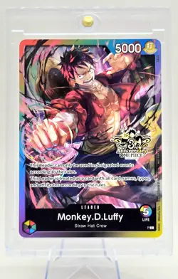**Monkey.D.Luffy (Release Event Leader) - One Piece TCG - English NM Promo** - Image 1