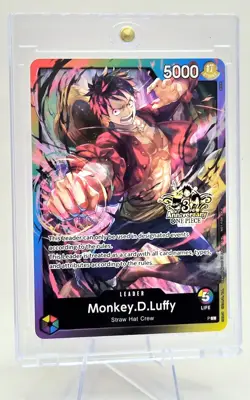 **Monkey.D.Luffy (Release Event Leader) - One Piece TCG - English NM Promo** - Image 2