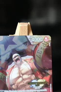 ONE PIECE ENGLISH CARD CHAMPIONSHIP HOLO GAME CARTE FRANKY OP01-021 EN JCC MINT - Image 4