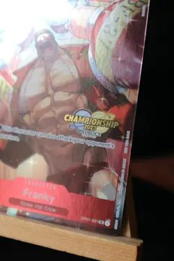 ONE PIECE ENGLISH CARD CHAMPIONSHIP HOLO GAME CARTE FRANKY OP01-021 EN JCC MINT - Image 5