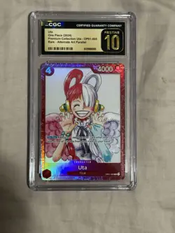One Piece TCG Uta Promo Rare CGC 10 Pristine Premium Col. Film Red OP01-005 2023 - Image 1