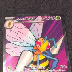Pokemon TCG Beedrill EX Full Art Holo Secret Rare 098/086 Evolutions Eng - Image 2
