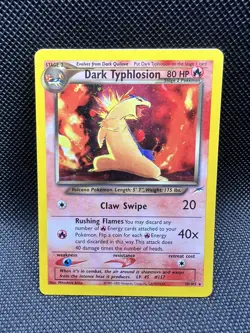 Dark Typhlosion 10/105 Holo Rare Neo Destiny Pokemon Unlimited Holo LP - Image 1