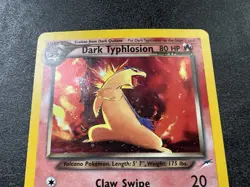 Pokemon Neo Destiny Unlimited Dark Typhlosion 10/105 Holo Rare MP - Image 2