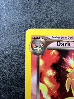Pokemon Neo Destiny Unlimited Dark Typhlosion 10/105 Holo Rare MP - Image 3