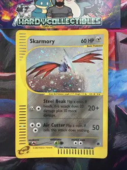 Pokemon TCG Skarmory 27/165 Expedition Base Set Holo E Series HP (ink on back) - Image 1
