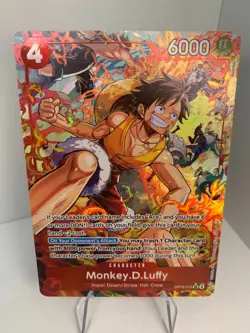 OP16-015 Monkey D Luffy ALT ART One Piece TCG The Time of Battle English SR #2 - Image 1