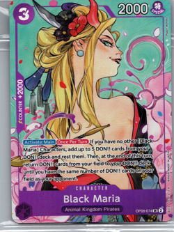 Black Maria SR (Sealed) One Piece Promo Cards OP08-074 LP-NM - Image 1