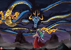 Anime one piece yamato Playmat Gaming Mat - Image 1