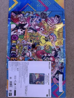 One Piece Official Card Game Playmat Vol 5 English + Luffy Promo Card *in hand* - Image 1
