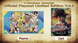 One Piece Official Card Game Playmat Vol 5 English + Luffy Promo Card *in hand* - Image 2