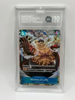Monkey.D.Luffy - OP11-058 (TR) OP11-058 Carrying On His Will TAG 10 GEM MINT - Image 1