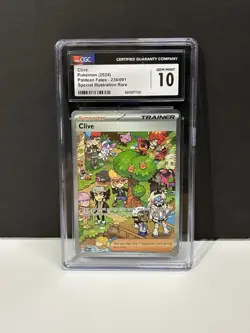 Pokemon Paldean Fates- Clive Special Illustration Rare 236/091 CGC Graded GM 10 - Image 1