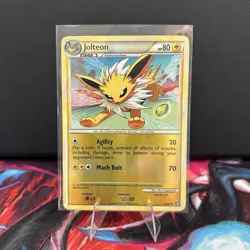Pokemon TCG Jolteon Undaunted 28/90 Reverse Holo MP. - Image 1